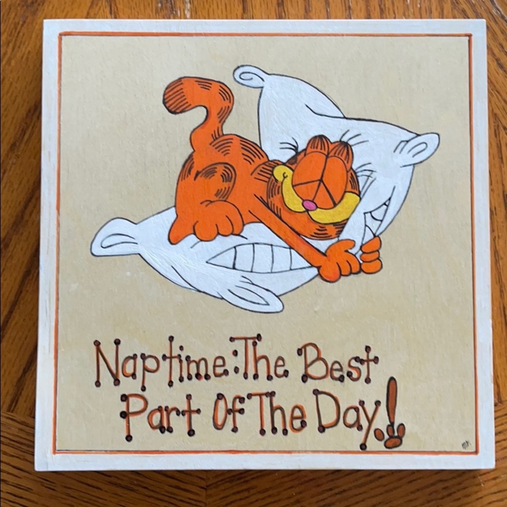 Handmade Garfield wall art